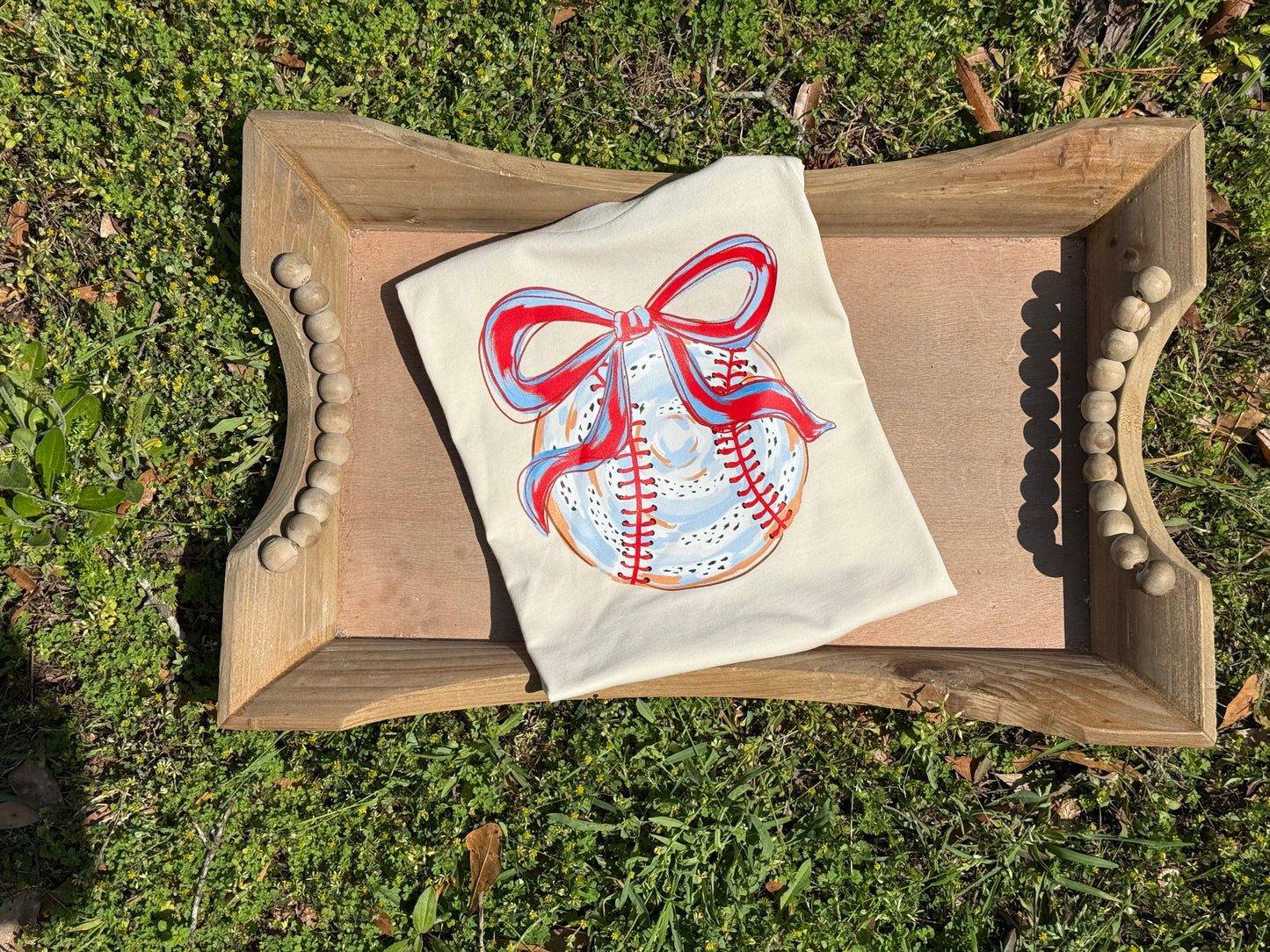 Baseball W/ Bow T-shirt