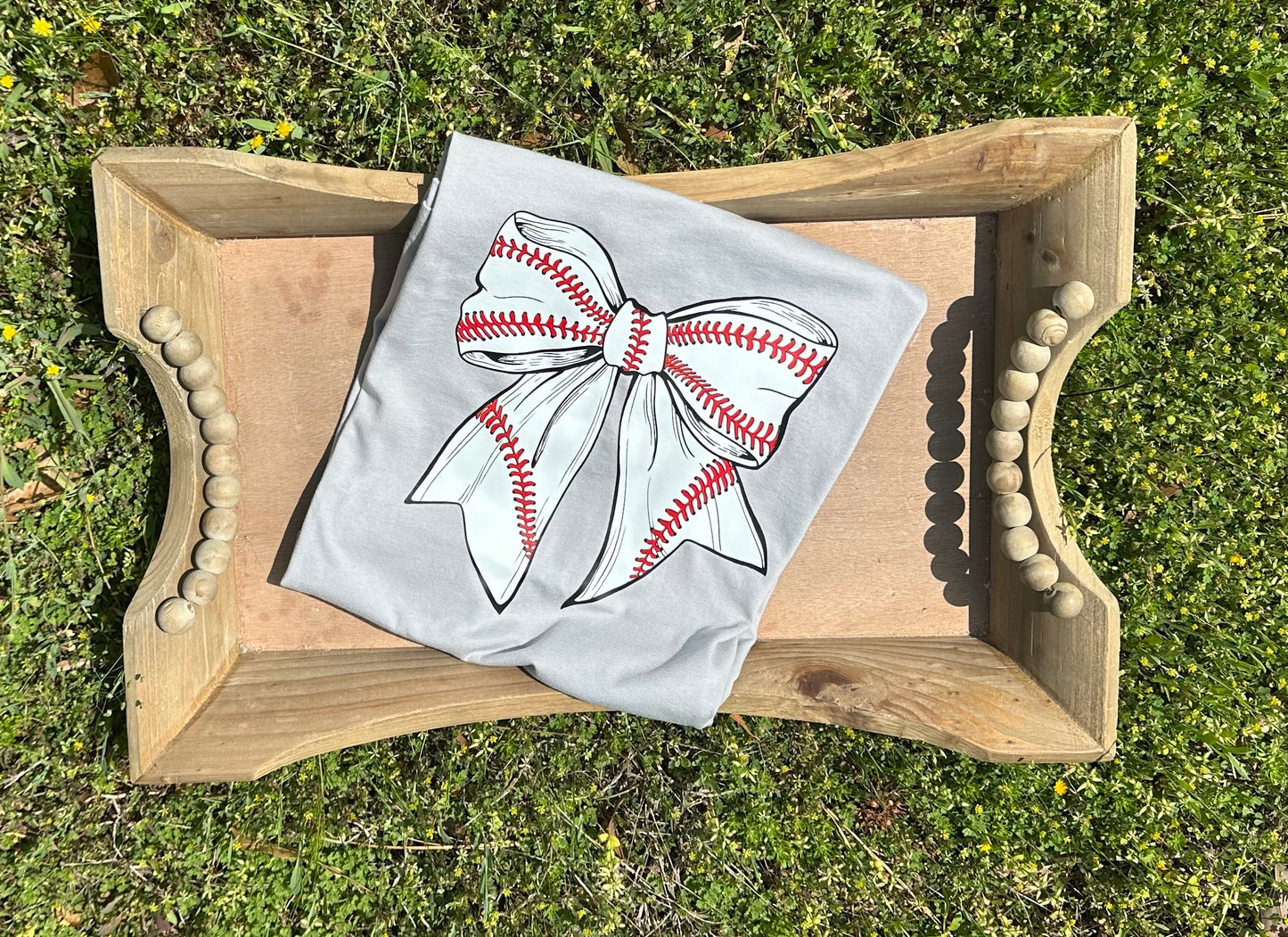 Baseball bow T-shirt